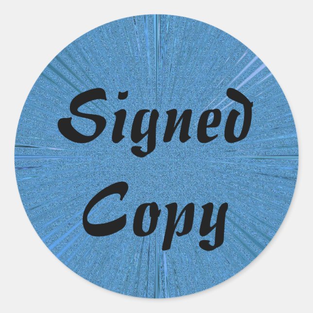 Copie signée - Stickers ronds (#1) (Devant)