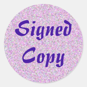 Copie signée - Stickers ronds (#10)