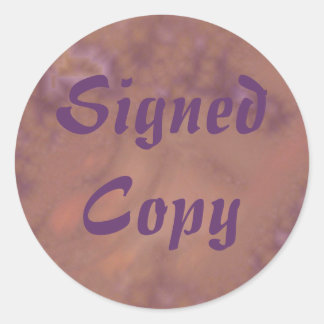 Copie signée - Stickers ronds (#15)