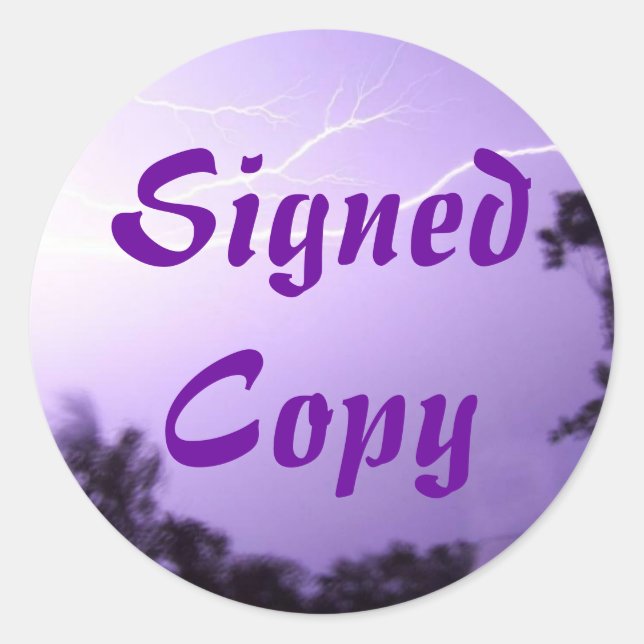 Copie signée - Stickers ronds (#28) (Devant)