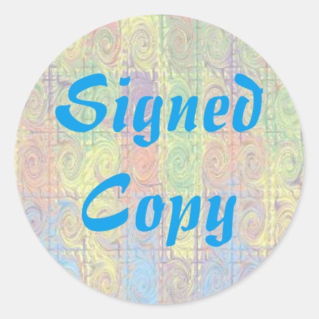 Copie signée - Stickers ronds (#39) (Devant)