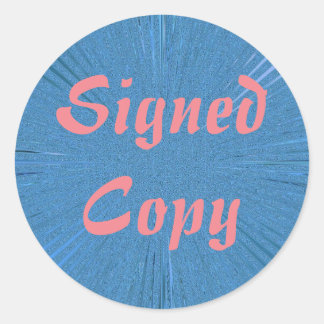 Copie signée - Stickers ronds (#4)