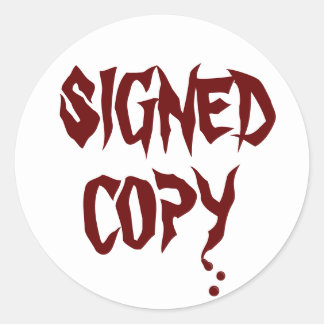 Copie signée - Stickers ronds (#46)