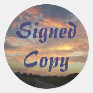 Copie signée - Stickers ronds (#48)