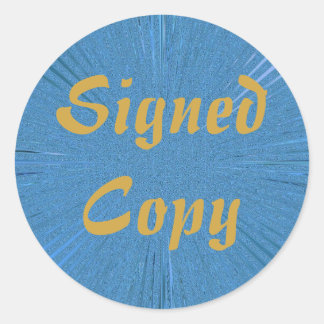 Copie signée - Stickers ronds (#5)