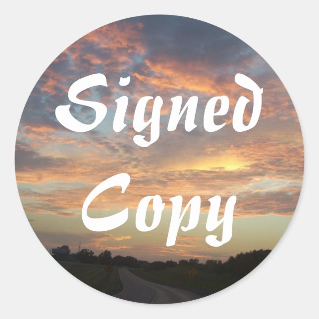 Copie signée - Stickers ronds (#50) (Devant)