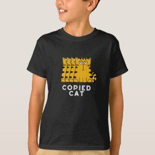 Copied Cat Funny Animal Pub Dark BG T-Shirt