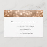Copper Bokeh Lights Elegant Wedding UAWG