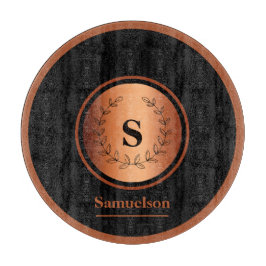 Copper Detailed Personalized Kitchen Cutting Board Schneidebrett