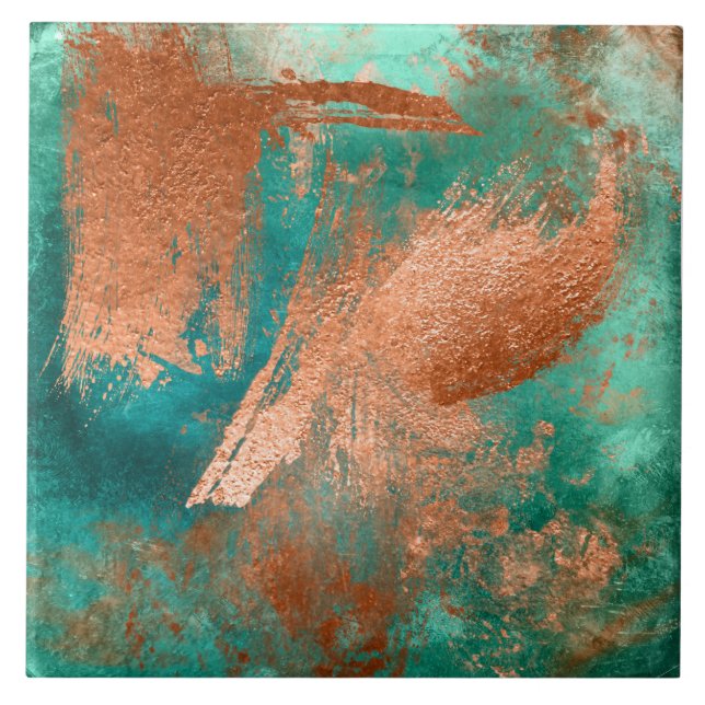 Copper Distressed Patina Fliese (Vorderseite)