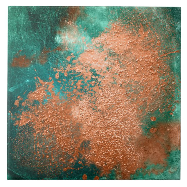 Copper Distressed Patina Fliese (Vorderseite)