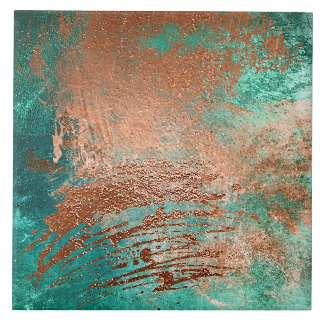 Copper Distressed Patina Fliese (Vorderseite)