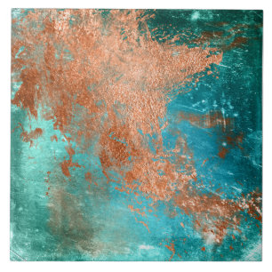 Copper Distressed Patina Fliese