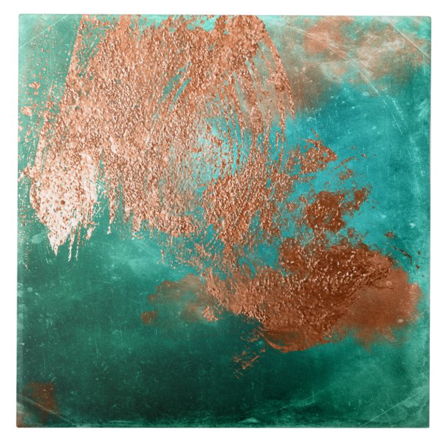 Copper Distressed Patina Fliese (Vorderseite)