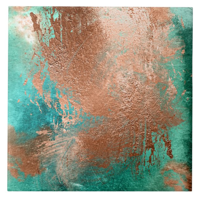 Copper Distressed Patina Fliese (Vorderseite)