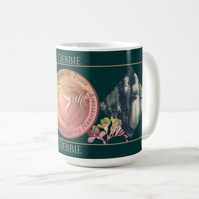 Copper Fresia 2 Fotos Kaffeetasse (VorderseiteRechts)