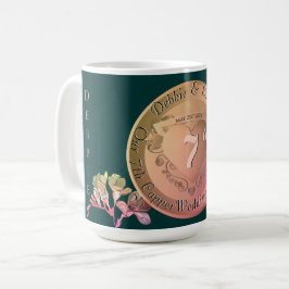 Copper Fresia zum 7. Hochzeitstag Kaffeetasse