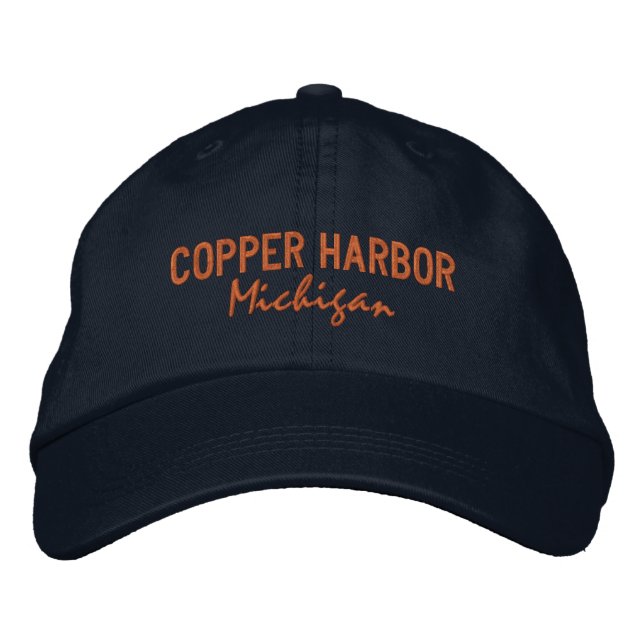 Copper Harbor bestickte Mütze Baseballkappe (Vorderseite)