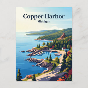 Copper Harbor, Michigan Postkarte