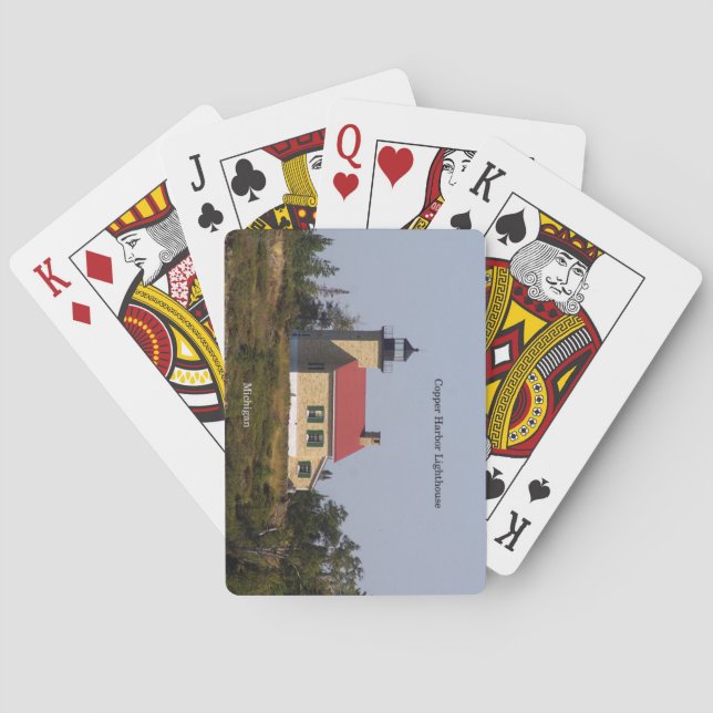 Copper Harbour Lighthouse Spielkarten (Rückseite)