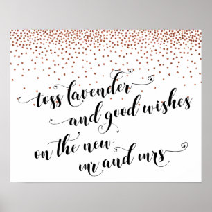 Copper Lavender, Gute Wünsche Neuer Herr & Frau Si Poster