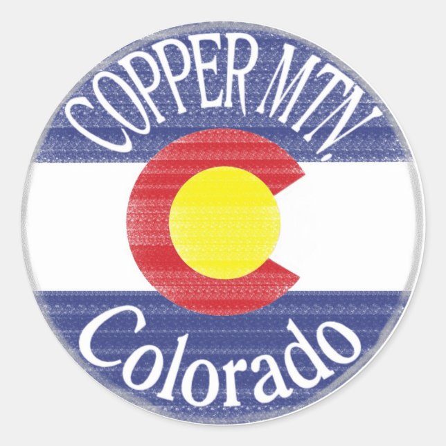 Copper Mountain Colorado Circle Aufkleber (Vorderseite)
