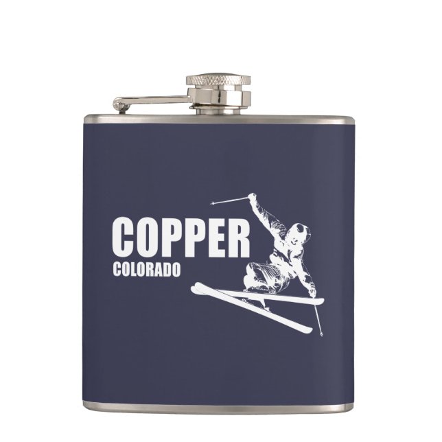 Copper Mountain Colorado Skier Flachmann (Vorderseite)