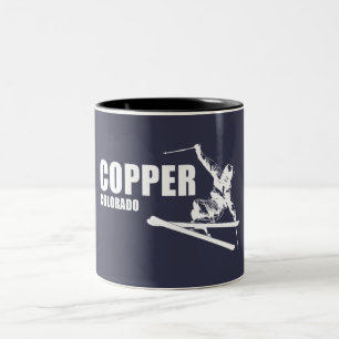 Copper Mountain Colorado Skier Zweifarbige Tasse