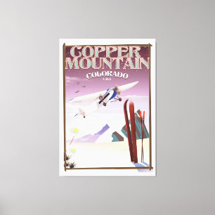 Copper Mountain Colorado Vintage Poster Leinwanddruck