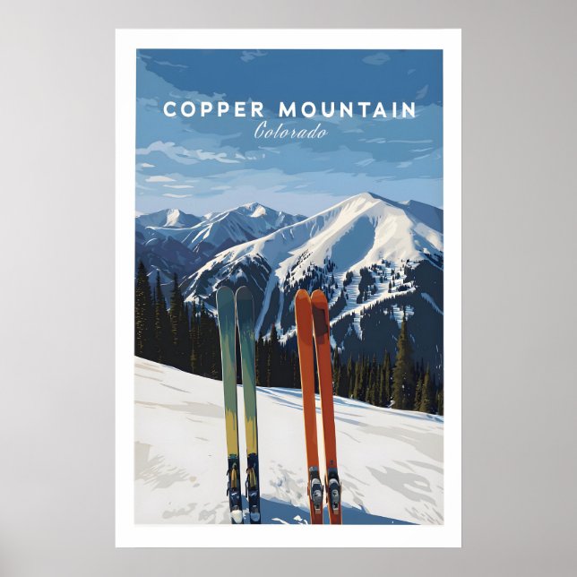 Copper Mountain Reiseplakat Colorado Mountain Poster (Vorne)