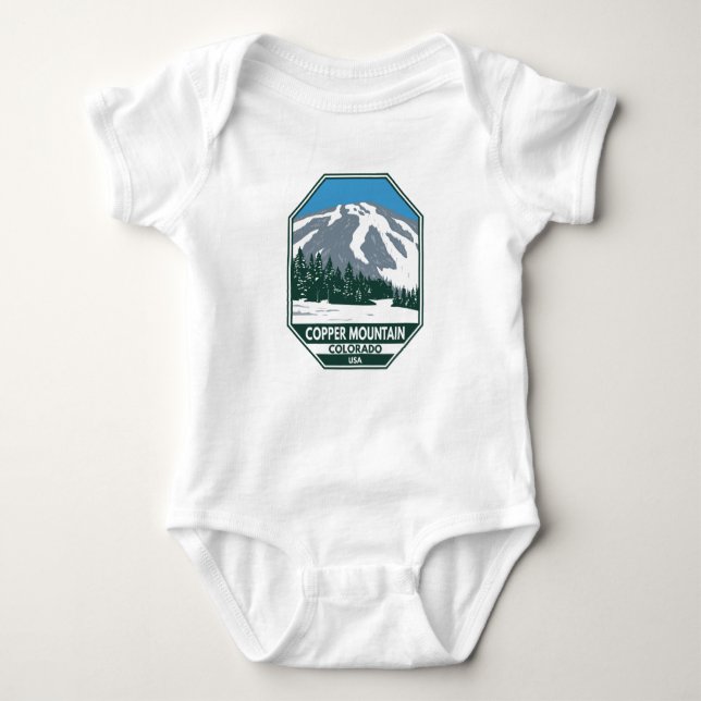 Copper Mountain Ski Area Colorado Baby Strampler (Vorderseite)