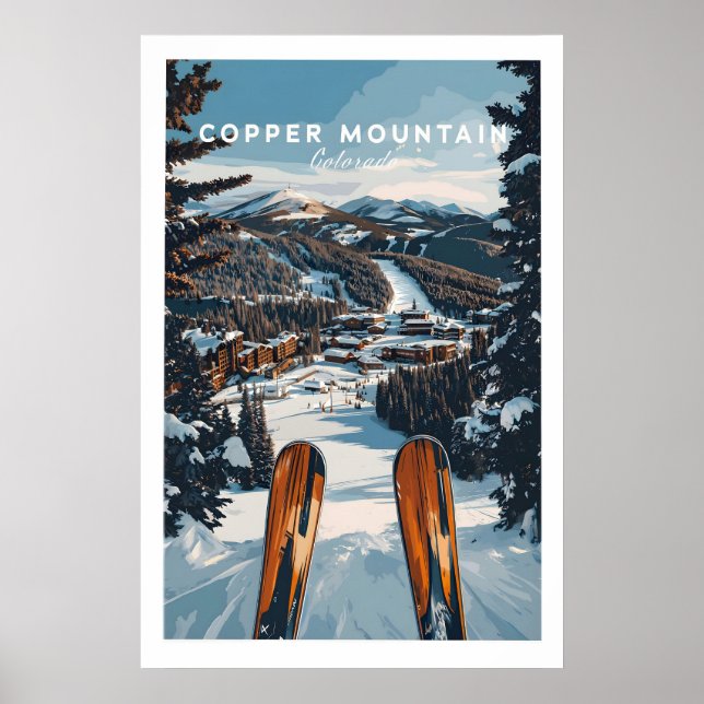 Copper Mountain Ski Print 1 Poster (Vorne)