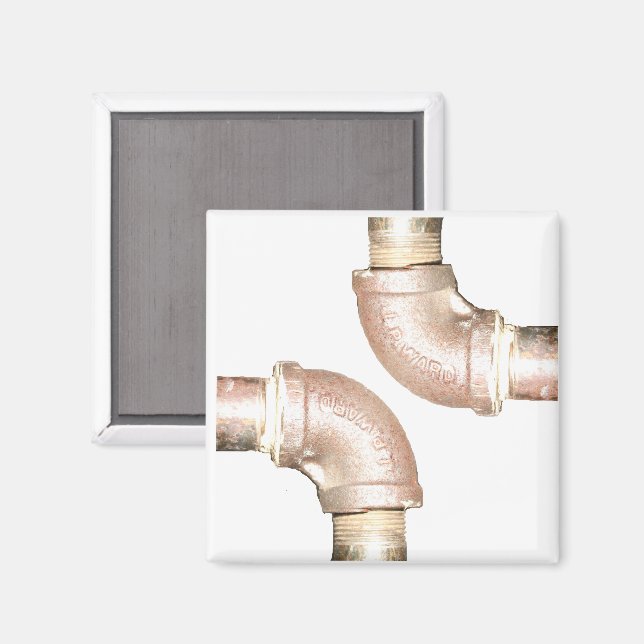 Copper Pipe Magnet (Vorderseite/Rückseite)
