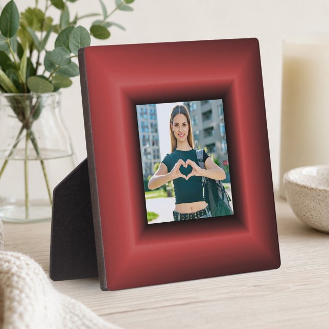 Copper Red Border Fotoplatte (Copper Red Border Plaque)