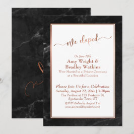 Copper Script Wir haben gepeitscht, Black Marble C Einladung