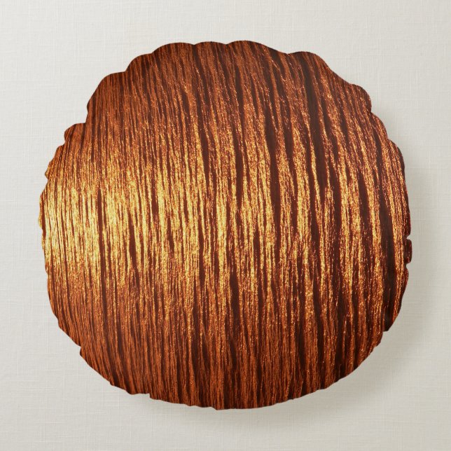 Copper sea pattern rundes kissen (Vorderseite)