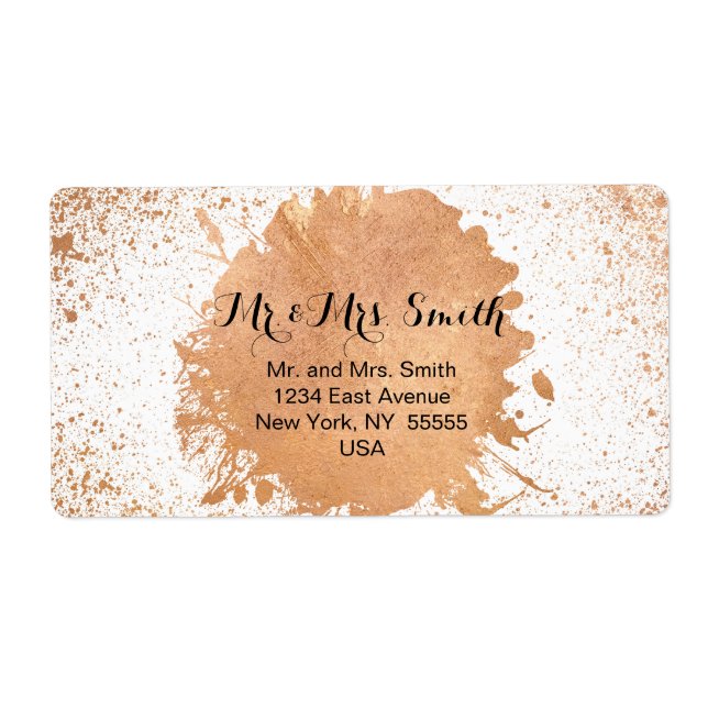 Copper Spray Wedding Collection Stationary (Vorne)