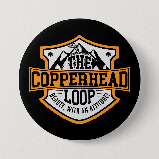 Copperhead Schleifenknopf Button (Vorderseite)