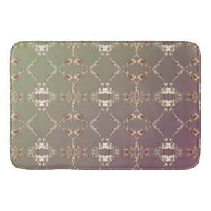 Coppery-Rose auf Pflaume Badematte
