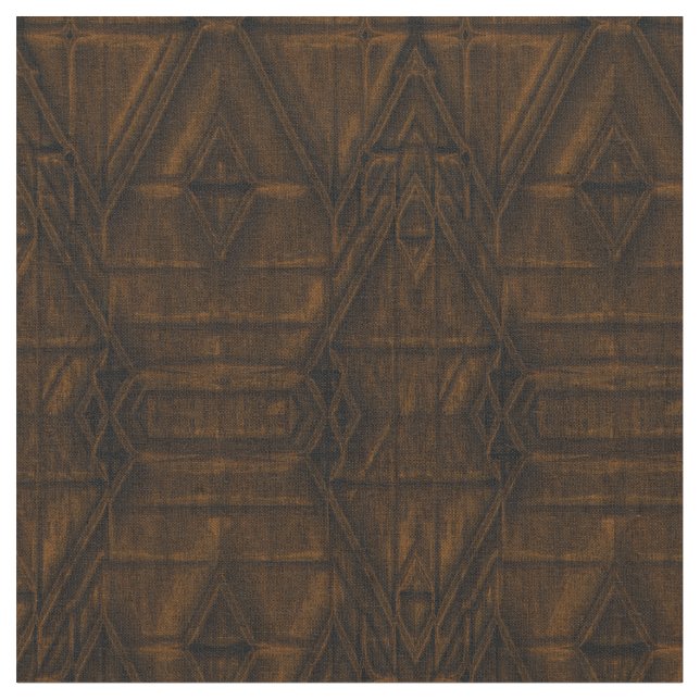 Coppery Steampunk Pyramid Design Stoff (Nahaufnahme)