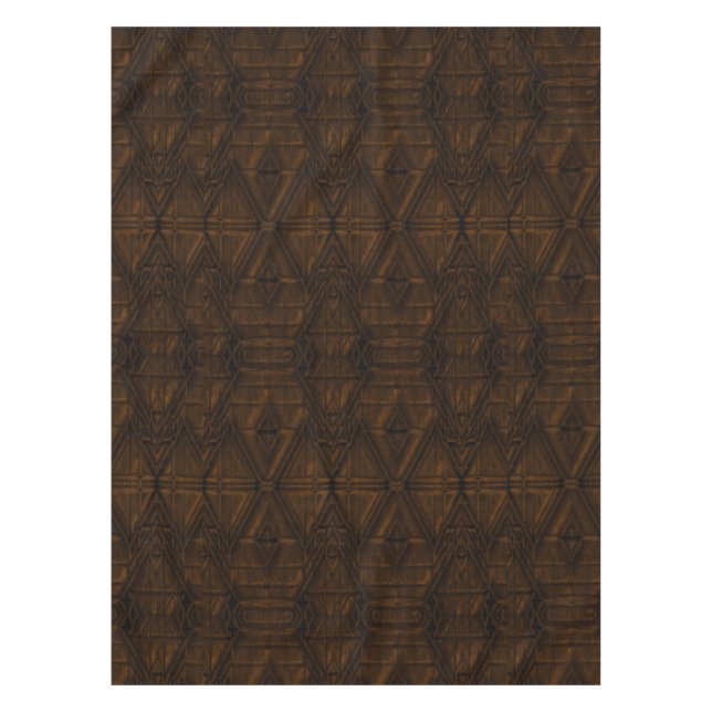 Coppery Steampunk Pyramid Design Tischdecke (Vorderseite)