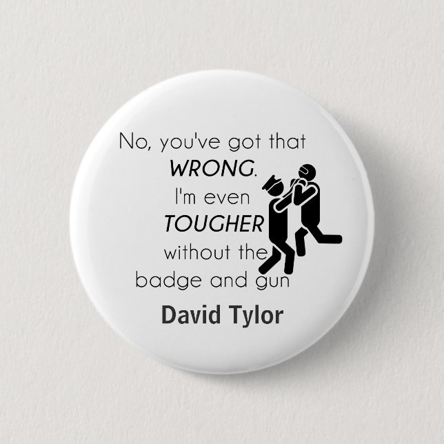Cops Jokes Gifts Button (Vorderseite)