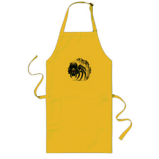 Copy of Creepy Black Spider Gothic Design Lange Schürze