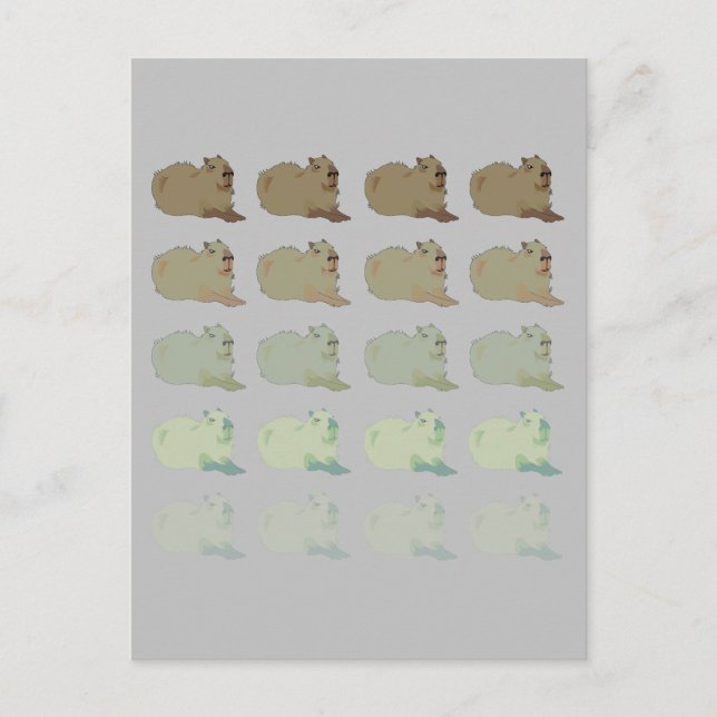 Copybara Capybara Postkarte (Vorderseite)