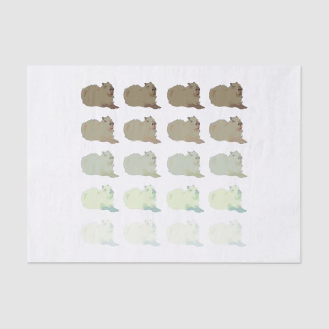 Copybara Capybara Seidenpapier (Vorderseite)