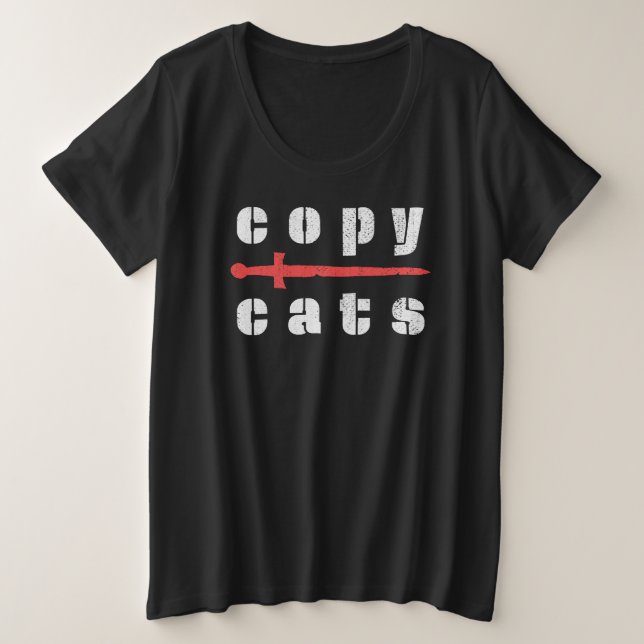 CopyCats Große Größe T-Shirt (Design vorne)