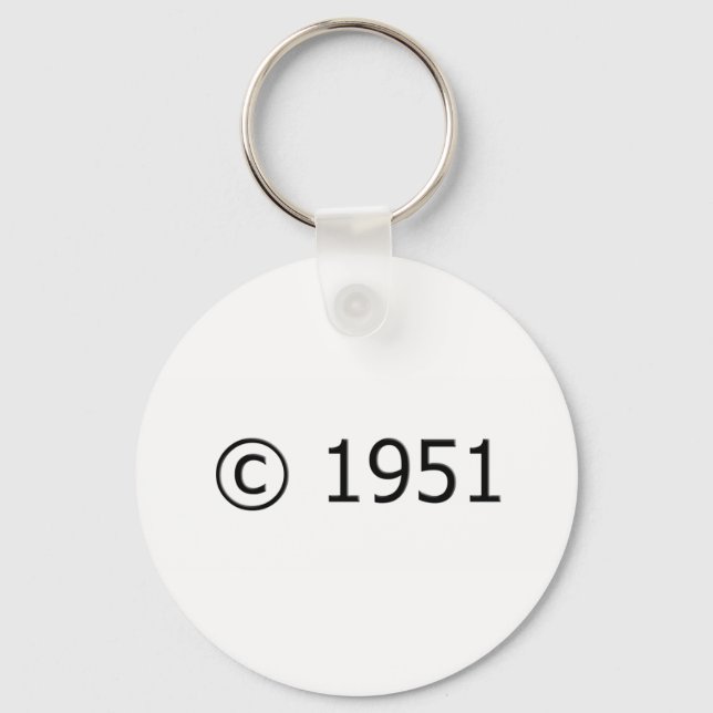 Copyright 1951 schlüsselanhänger (Vorderseite)
