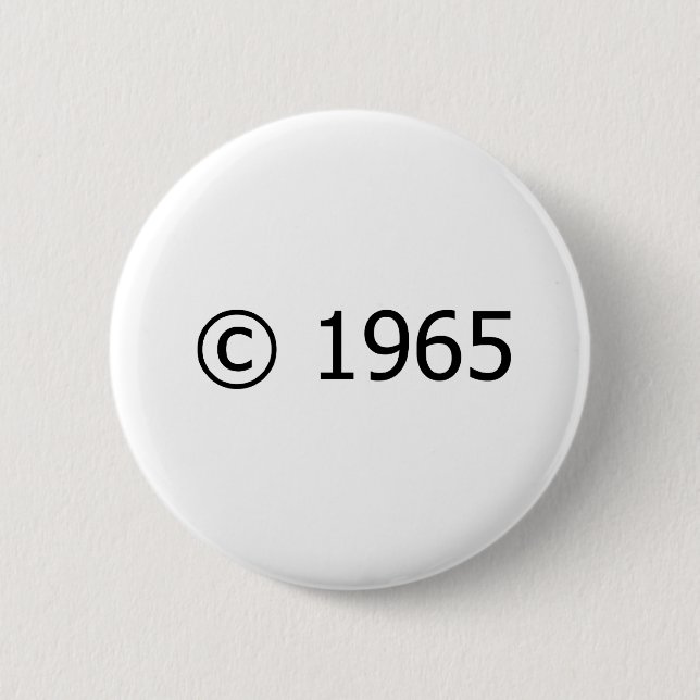 Copyright 1965 button (Vorderseite)