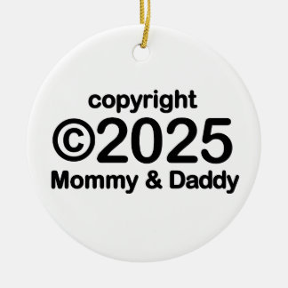 Copyright 2022 Mommy and Daddy Ceramic Ornament