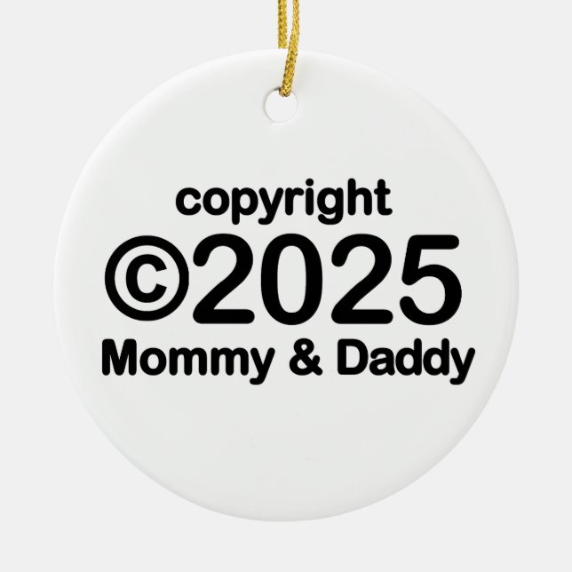 Copyright 2022 Ornement en céramique maman et papa (Devant)